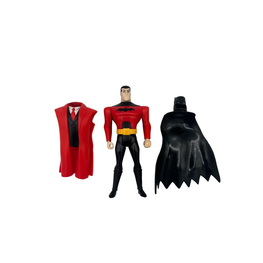 Kenner Batman Action Figure Kids 5" Red Good Undercover Bruce Wayne 1998